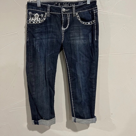 LA Idol USA Capri Jeans Size 7 - Picture 2 of 10